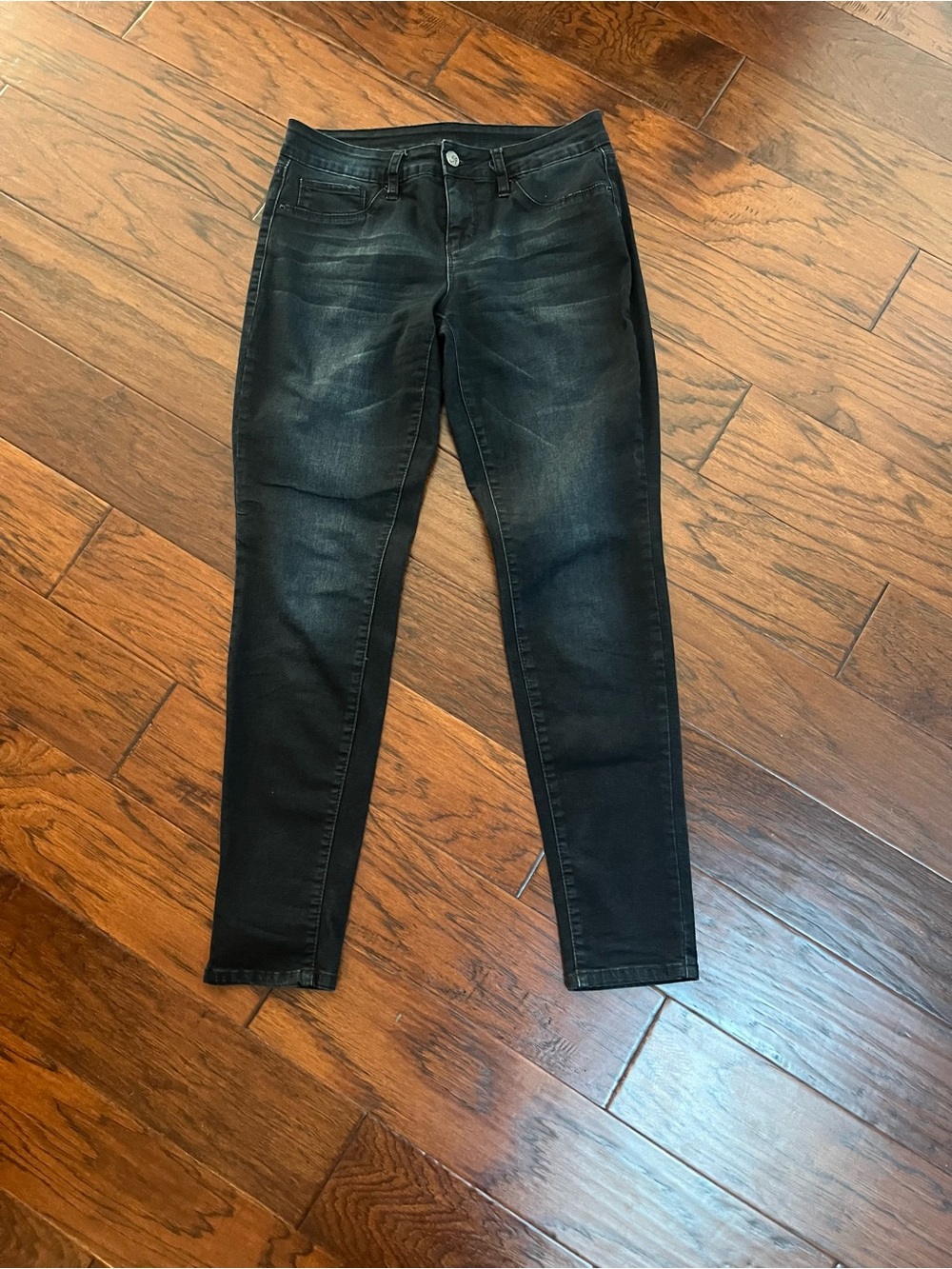 Women’s Dark Blue Faded Skinny Jeans